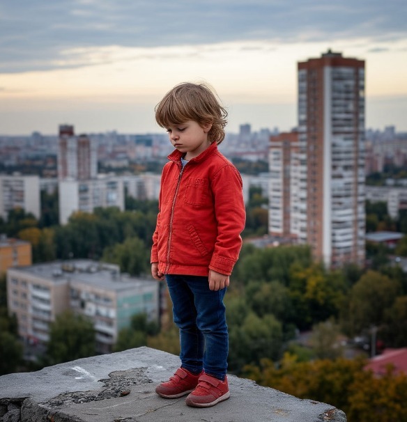 О запрете выхода детей на крыше.