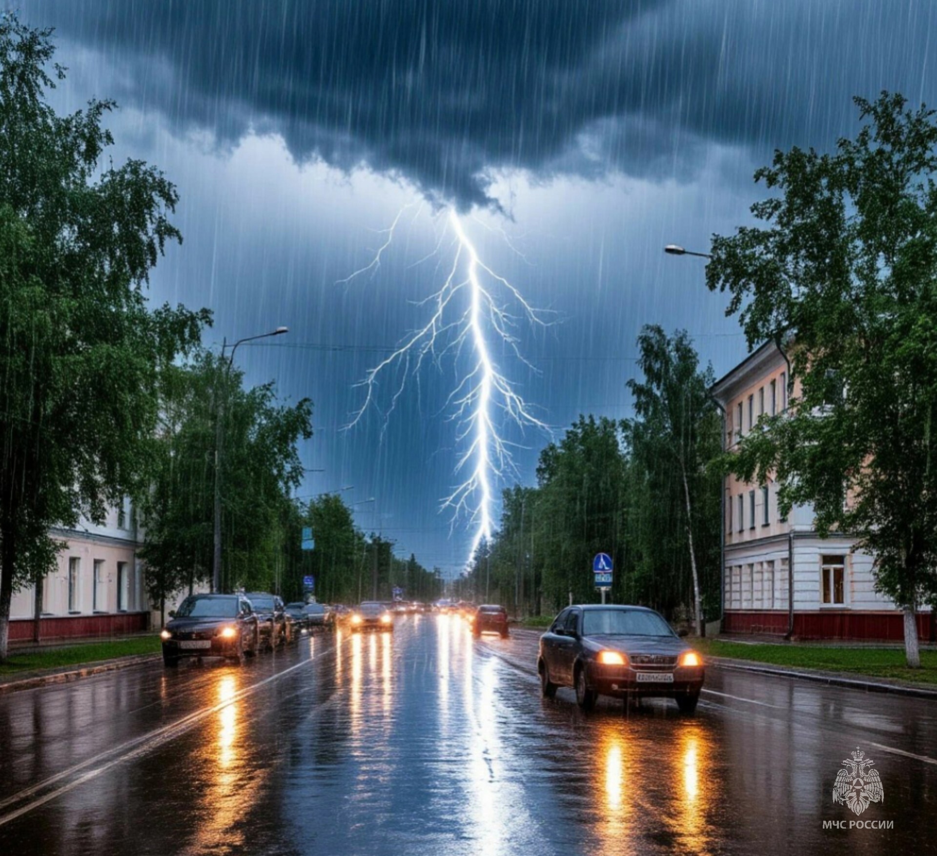 Предупреждение о неблагоприятном метеорологическом явлении.