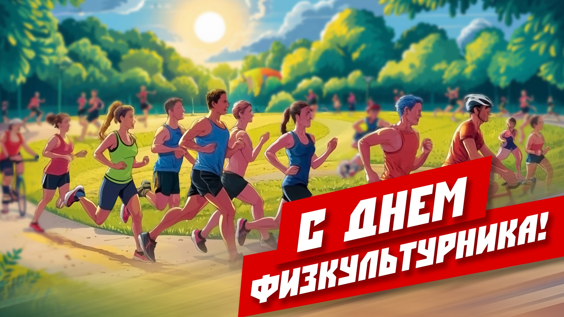 Поздравление от руководства города Великие Луки с Днём физкультурника.